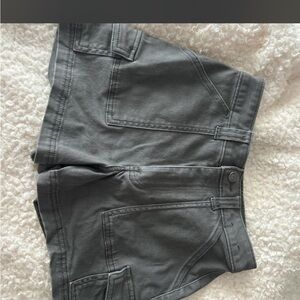 Hollister Charcoal Utility Cargo Shorts